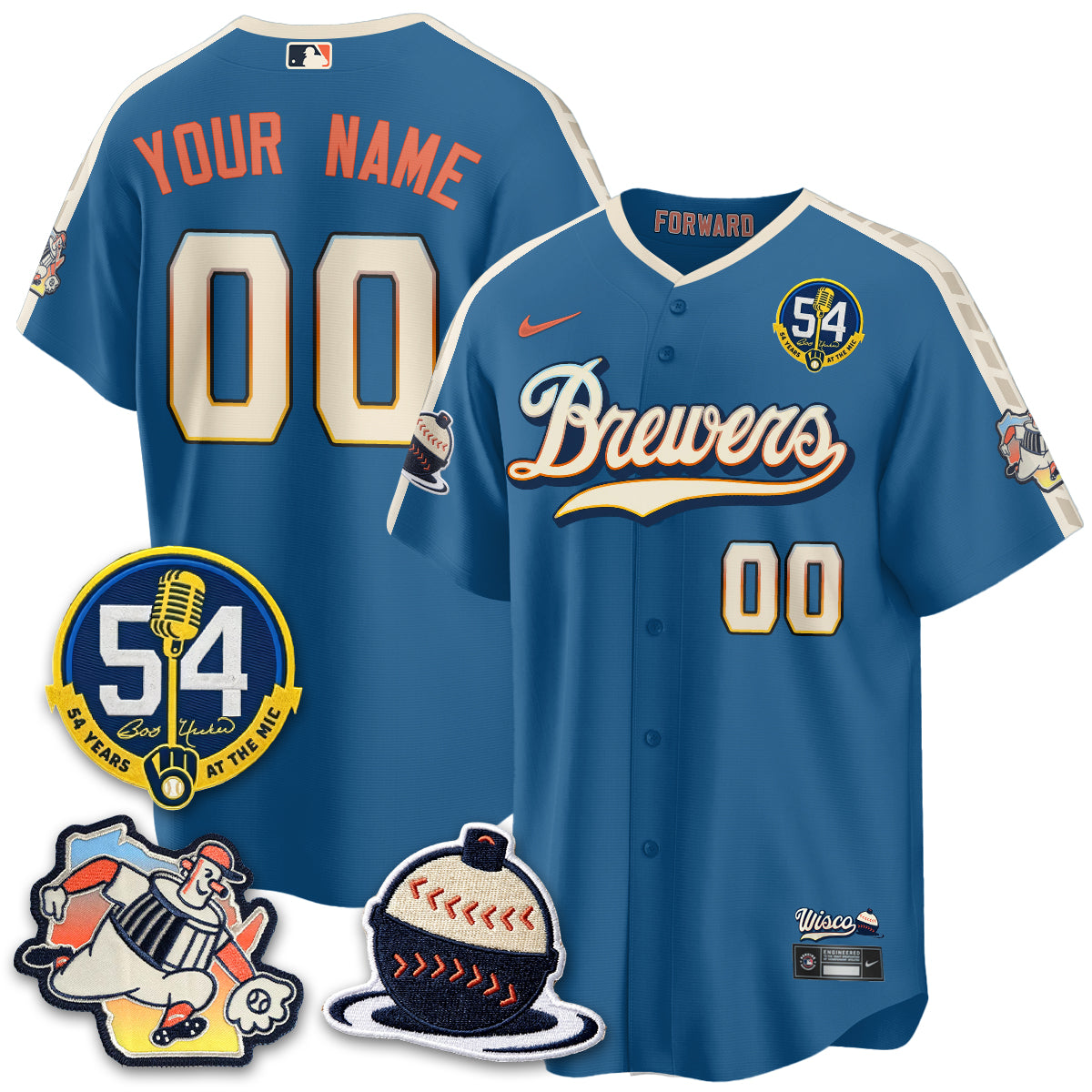 MIL 2026 City Connect Bob Uecker Vapor Limited Custom  Jersey - All Stitched V1-DTD