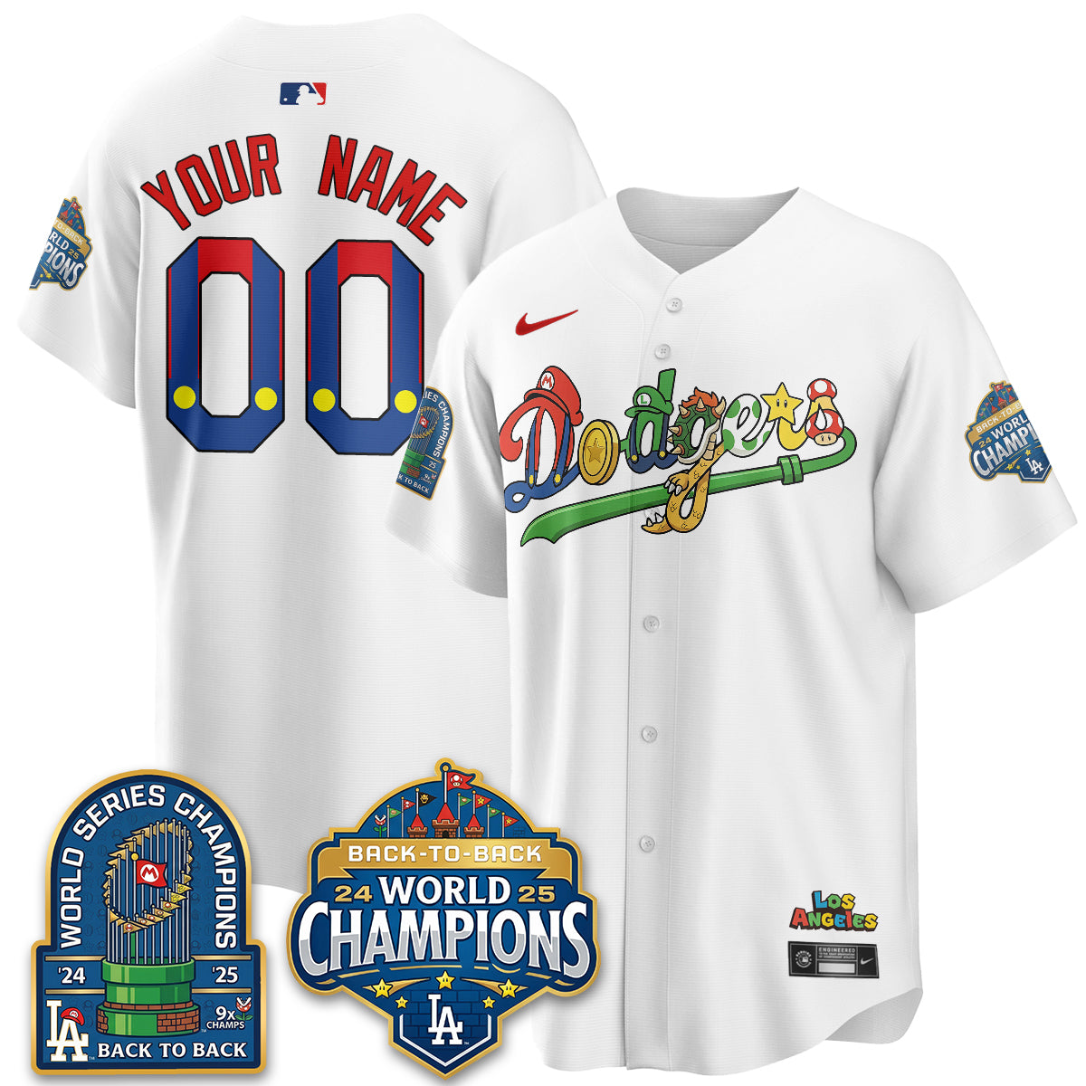 LAD x The Red Plumber Vapor Custom Jersey - Printed-DTD