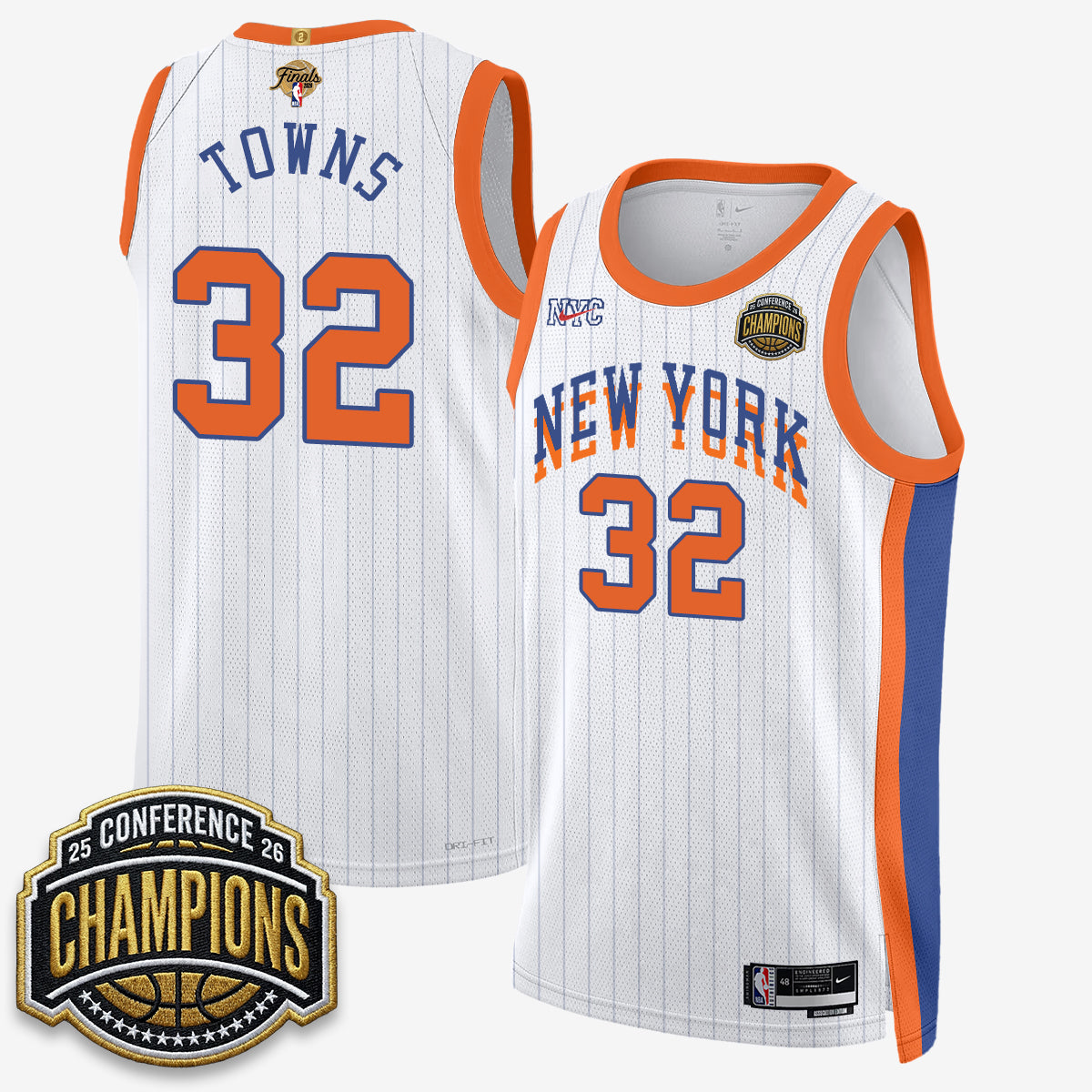 NYK 2026 NBA Finals City Edition Jersey V3- Stitched-DTD