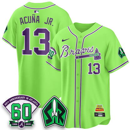 ATL 60th Anniversary Space Ranger Edition Vapor Limited Jersey - All Stitched-DTD