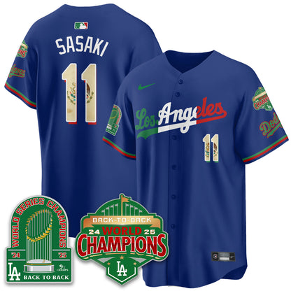LAD Mexico Vapor Limited Jersey - 9x & B2B Champs - All Stitched-DTD