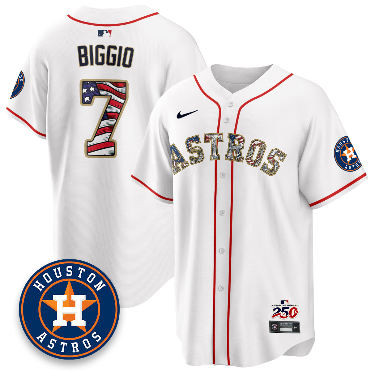HOU 2026 Independence Day USA Vapor Limited Jersey - Stitched-DTD
