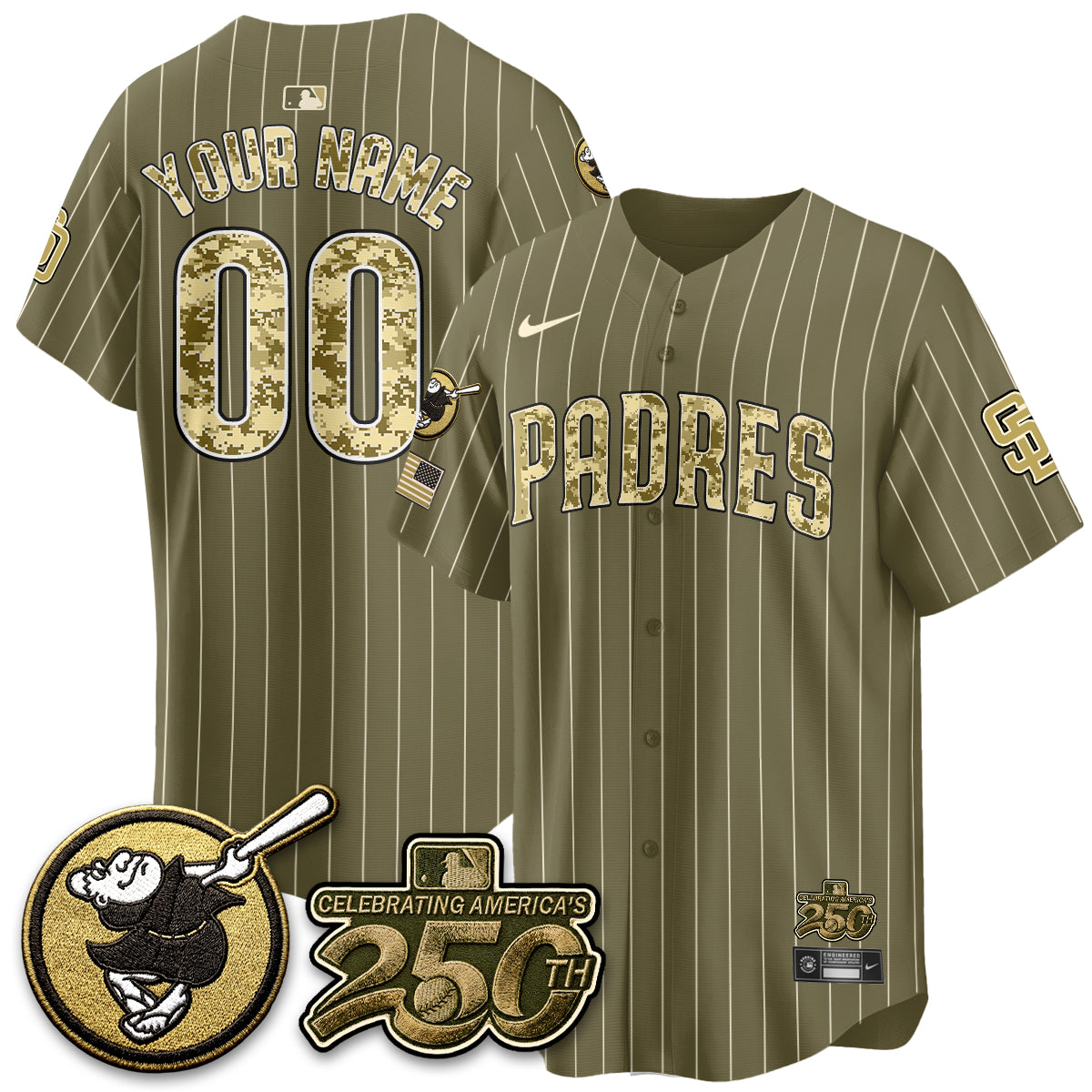 SD 2026 Armed Forces Day Custom Jersey - All Stitched V2-DTD
