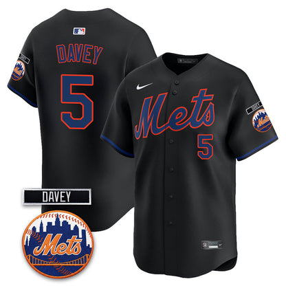 NYM 2026 Davey Johnson Memorial Vapor Limited Jersey - All Stitched-DTD