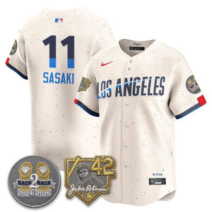 LAD -  2026 Jackie Robinson Day Vapor Limited Jersey - All Stitched-DTD