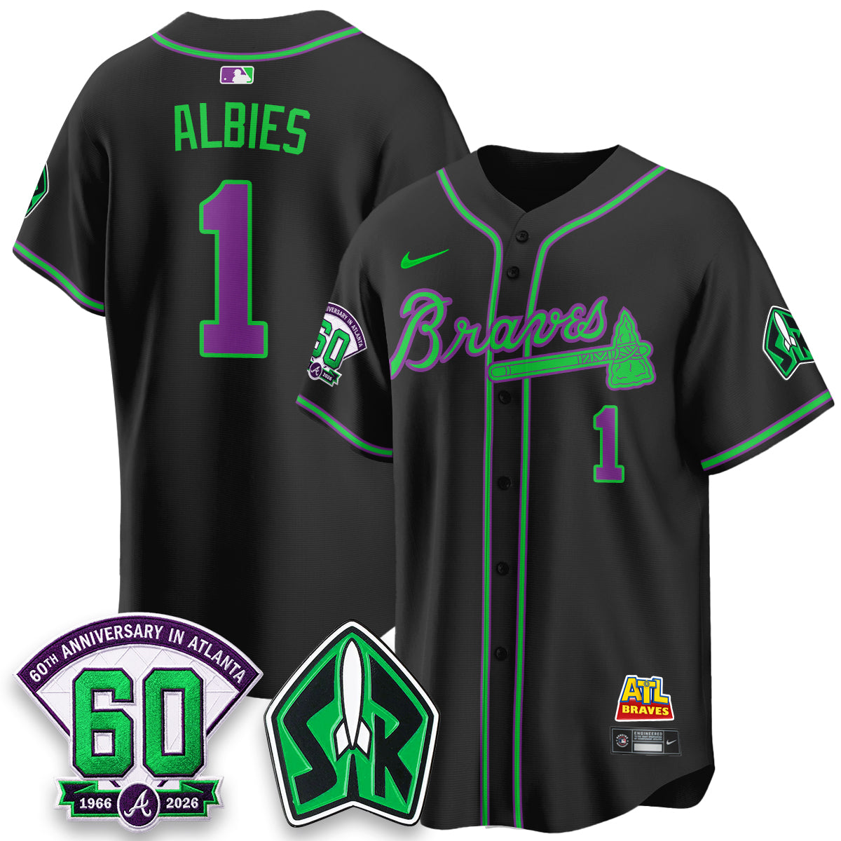 ATL 60th Anniversary Space Ranger Edition Vapor Limited Jersey - All Stitched-DTD