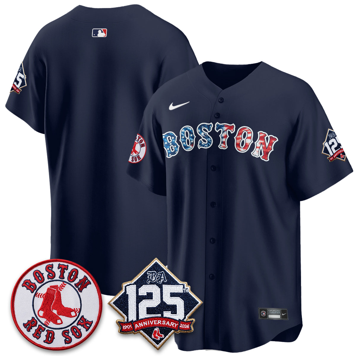 BOS Americana 2026 Vapor Limited Jersey - Stitched-DTD