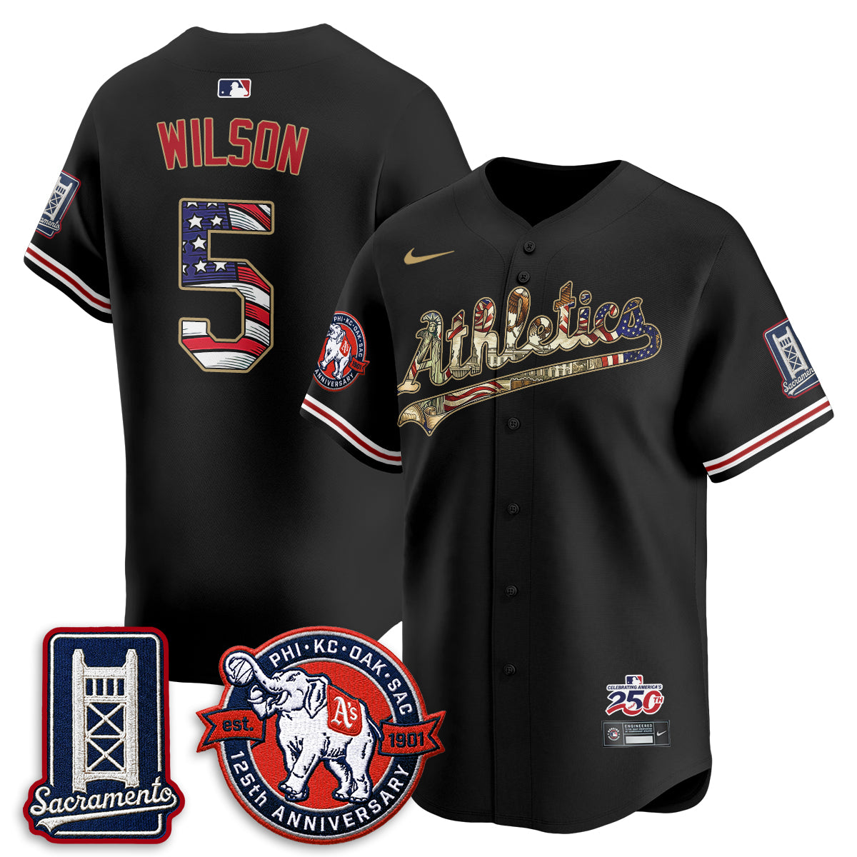 OAK  2026 Independence Day USA Vapor Jersey - Stitched-DTD