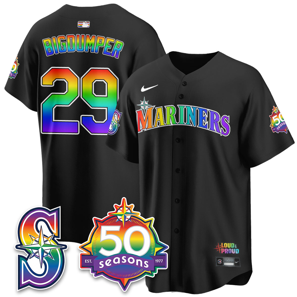 SEA Happy Pride Month Vapor Jersey - Stitched-DTD