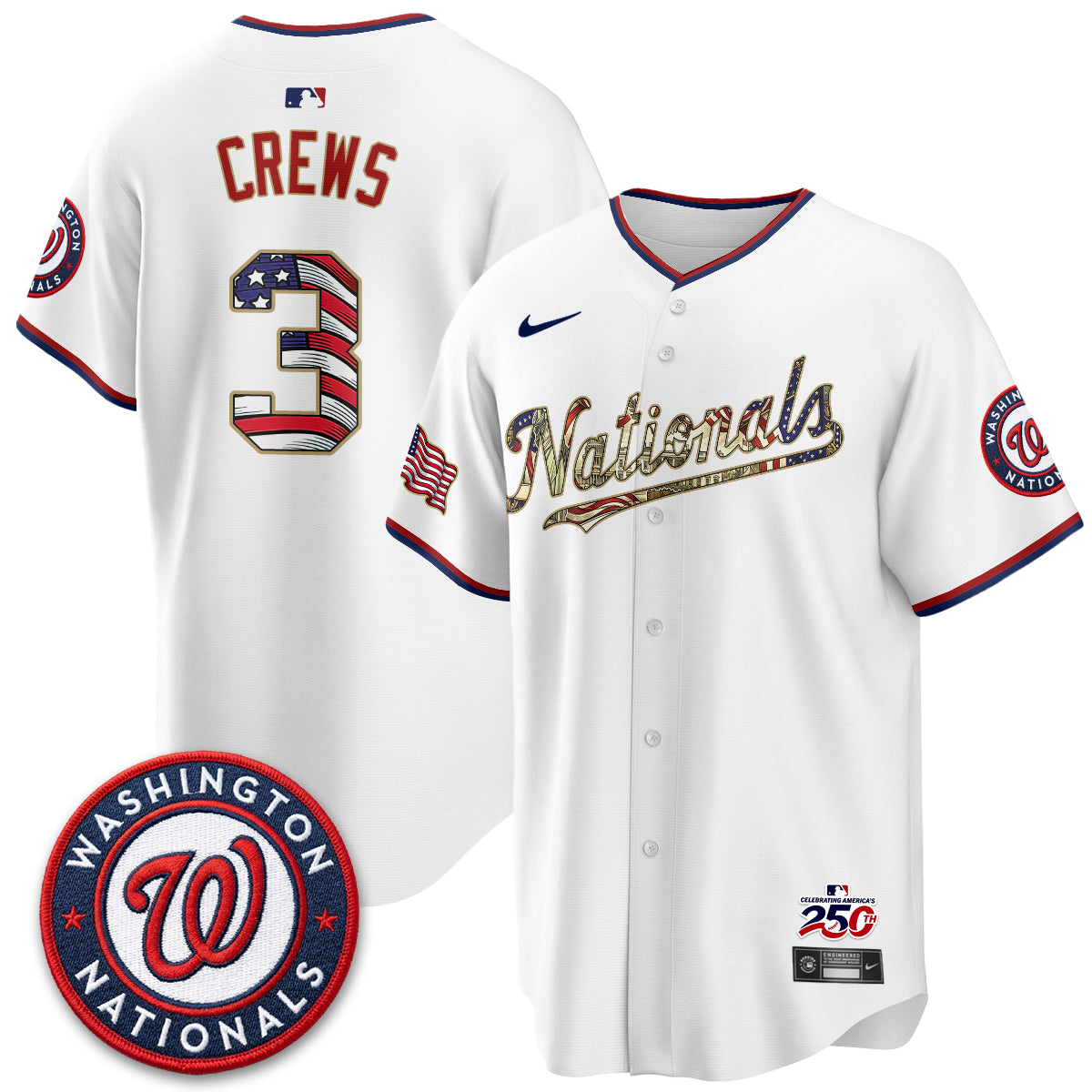 WSH 2026 Independence Day USA Vapor Jersey - Stitched-DTD