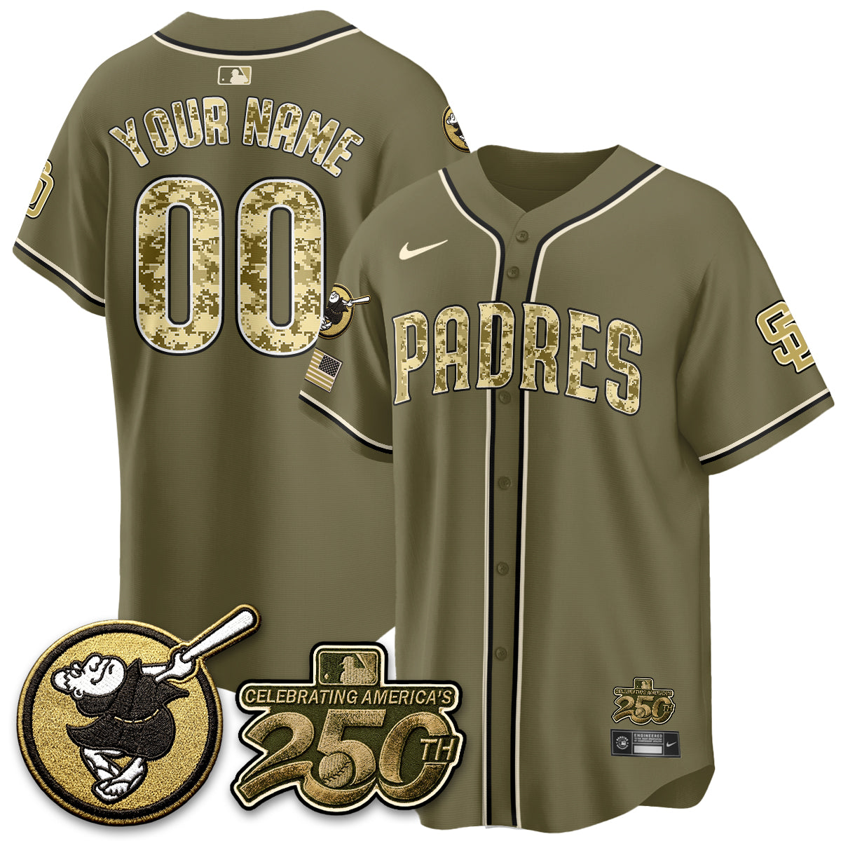 SD 2026 Armed Forces Day Custom Jersey - All Stitched V2-DTD