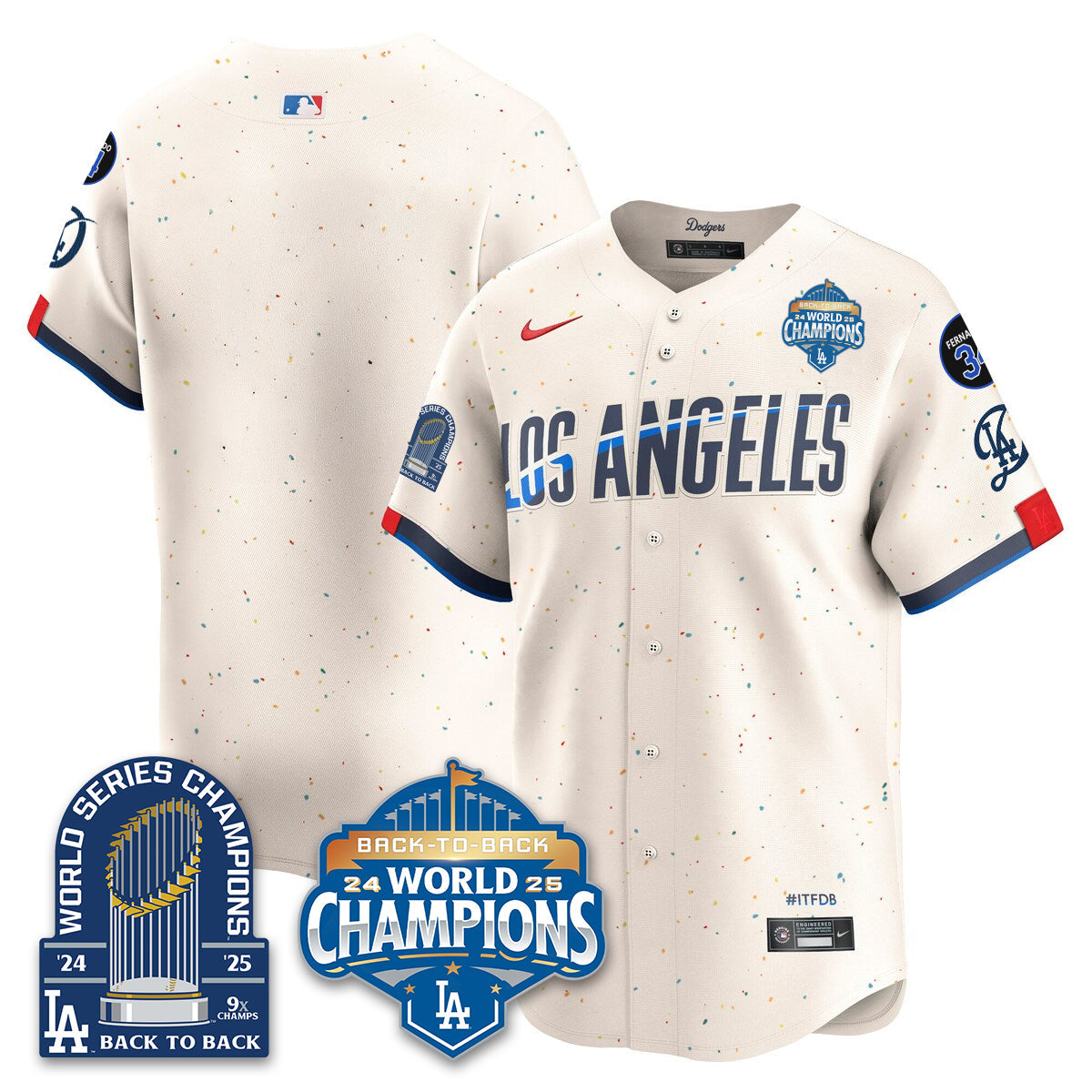 LAD Alternate  Vapor Limited Jersey - 9x Champs - All Stitched-DTD