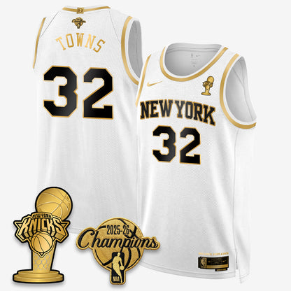 NYK 2026 NBA Champions Gold Edition Vapor Jersey - Stitched-DTD
