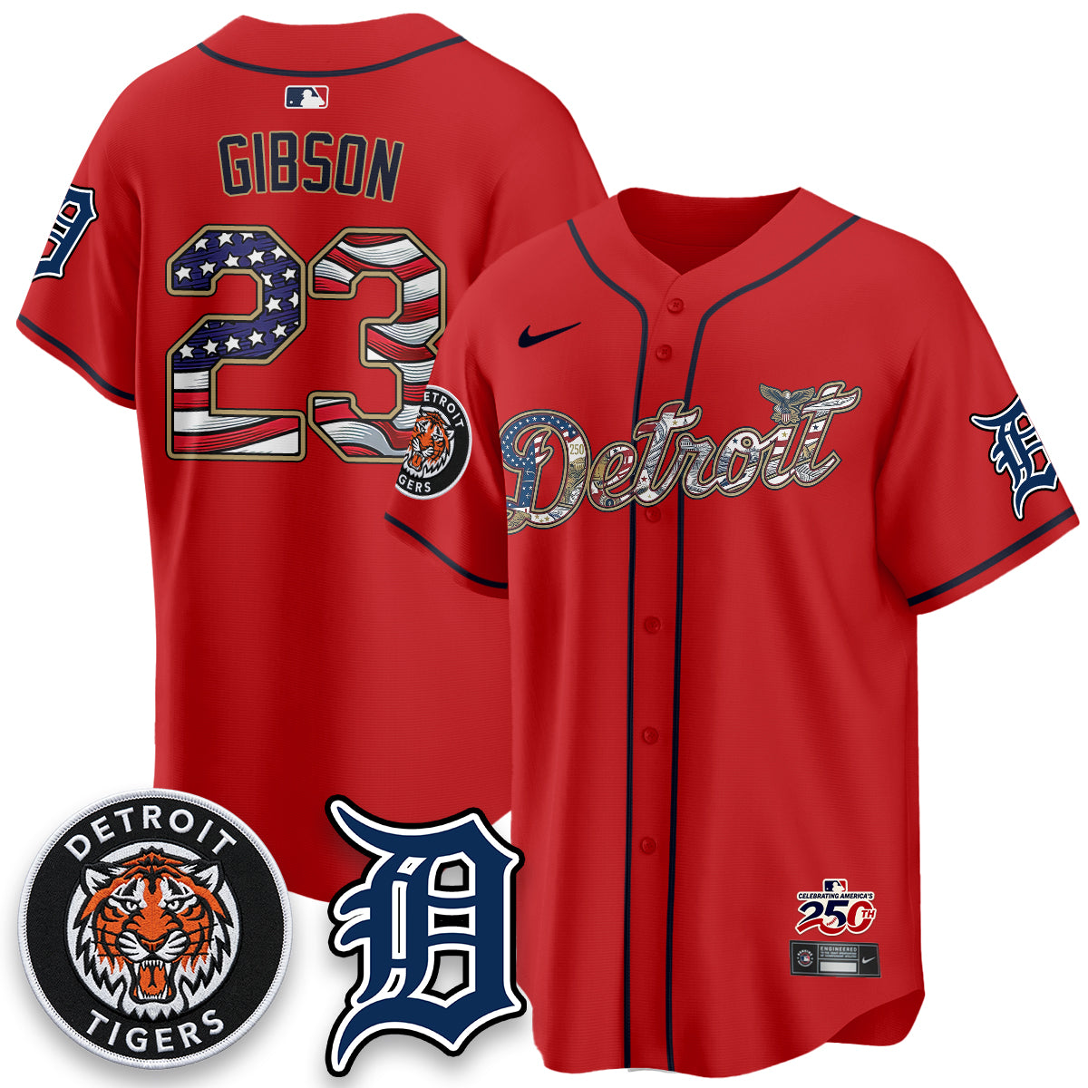 DET 2026 Independence Day USA Vapor Limited Jersey - Stitched-DTD