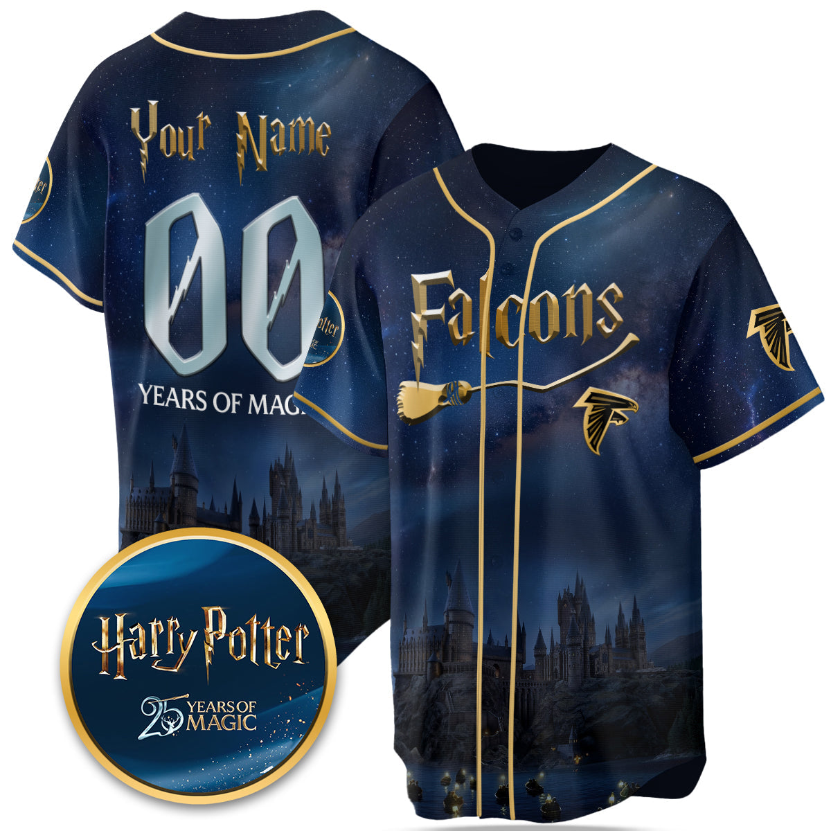 Football Team x HP 25 Years of Magic Limited Edition Custom Jersey - Printed-DTD