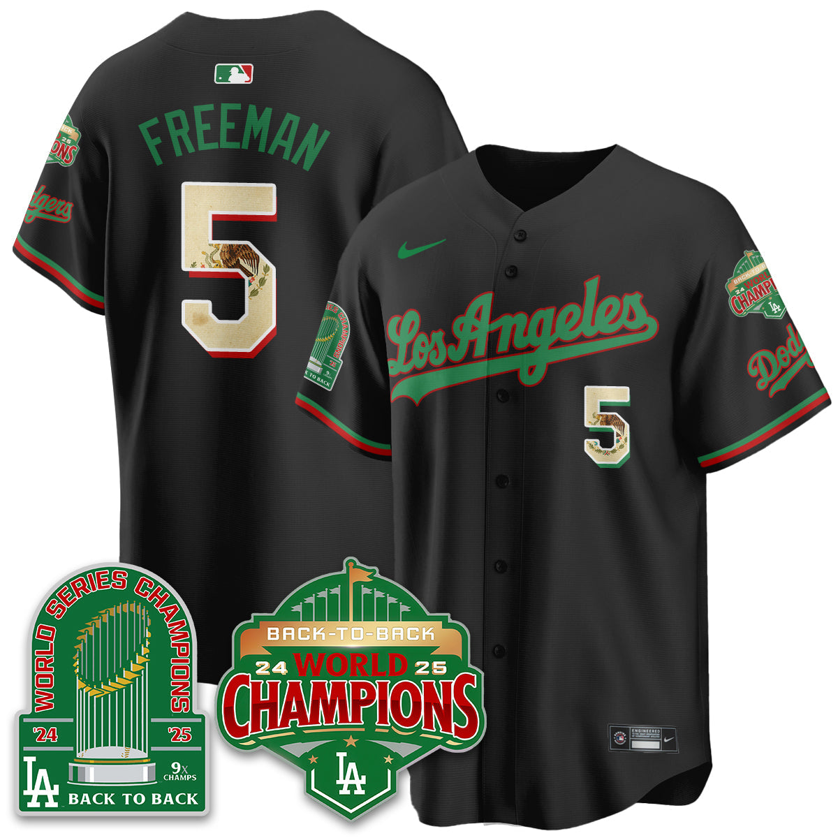 LAD Mexico Vapor Limited Jersey - 9x & B2B Champs - All Stitched-DTD