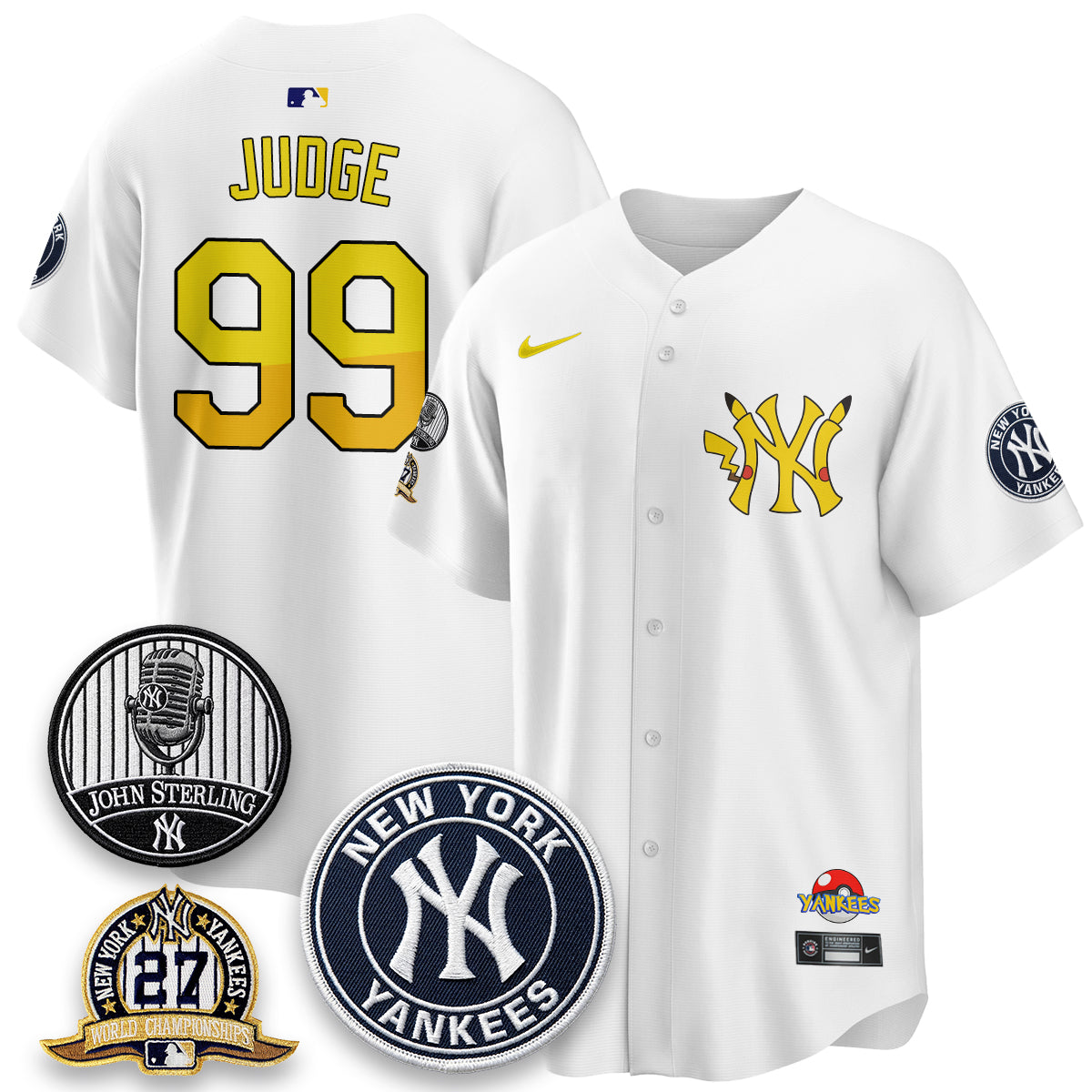 NYY x PKM Cartoon Limited Jersey -  Stitched-DTD