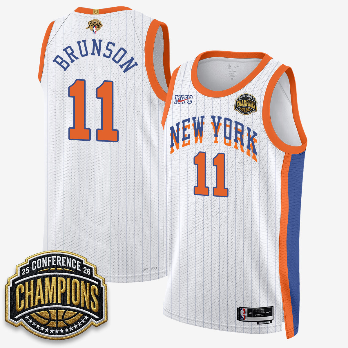 NYK 2026 NBA Finals City Edition Jersey V3- Stitched-DTD