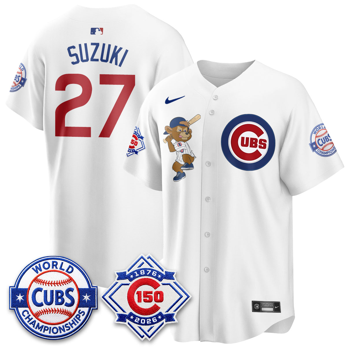 Chicago Cubs Clark Edition Vapor Limited Jersey - Stitched-DTD