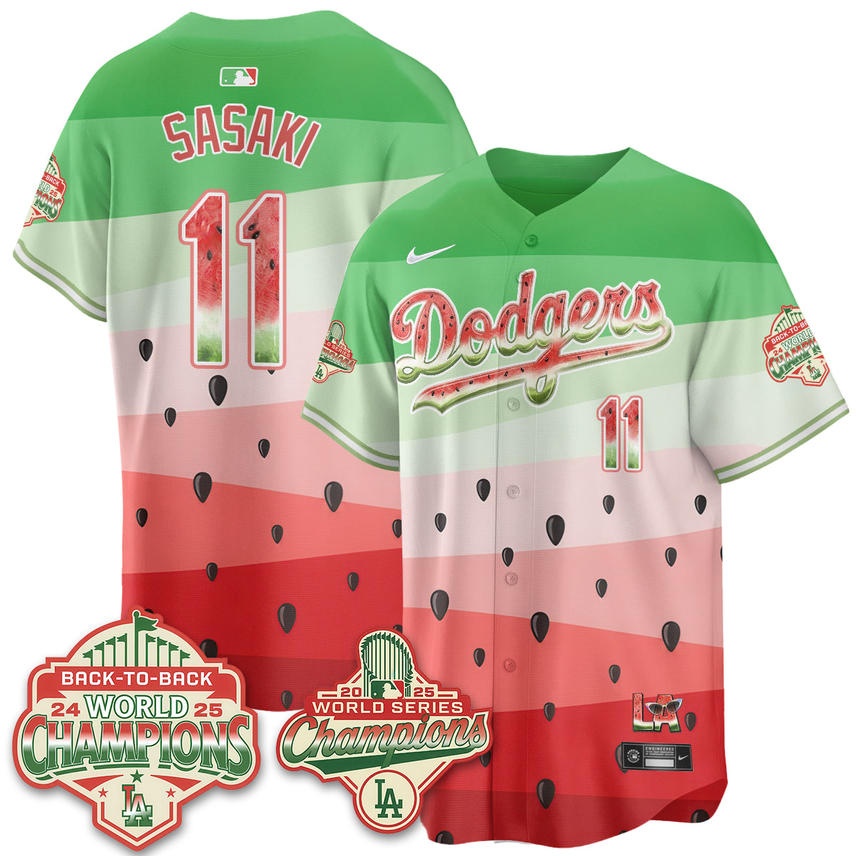 LAD National Watermelon Day Vapor Jersey - Stitched-DTD