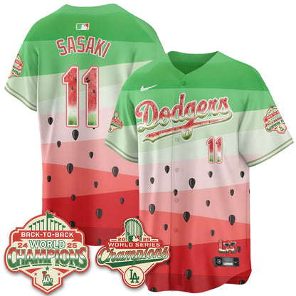 LAD National Watermelon Day Vapor Jersey - Stitched-DTD