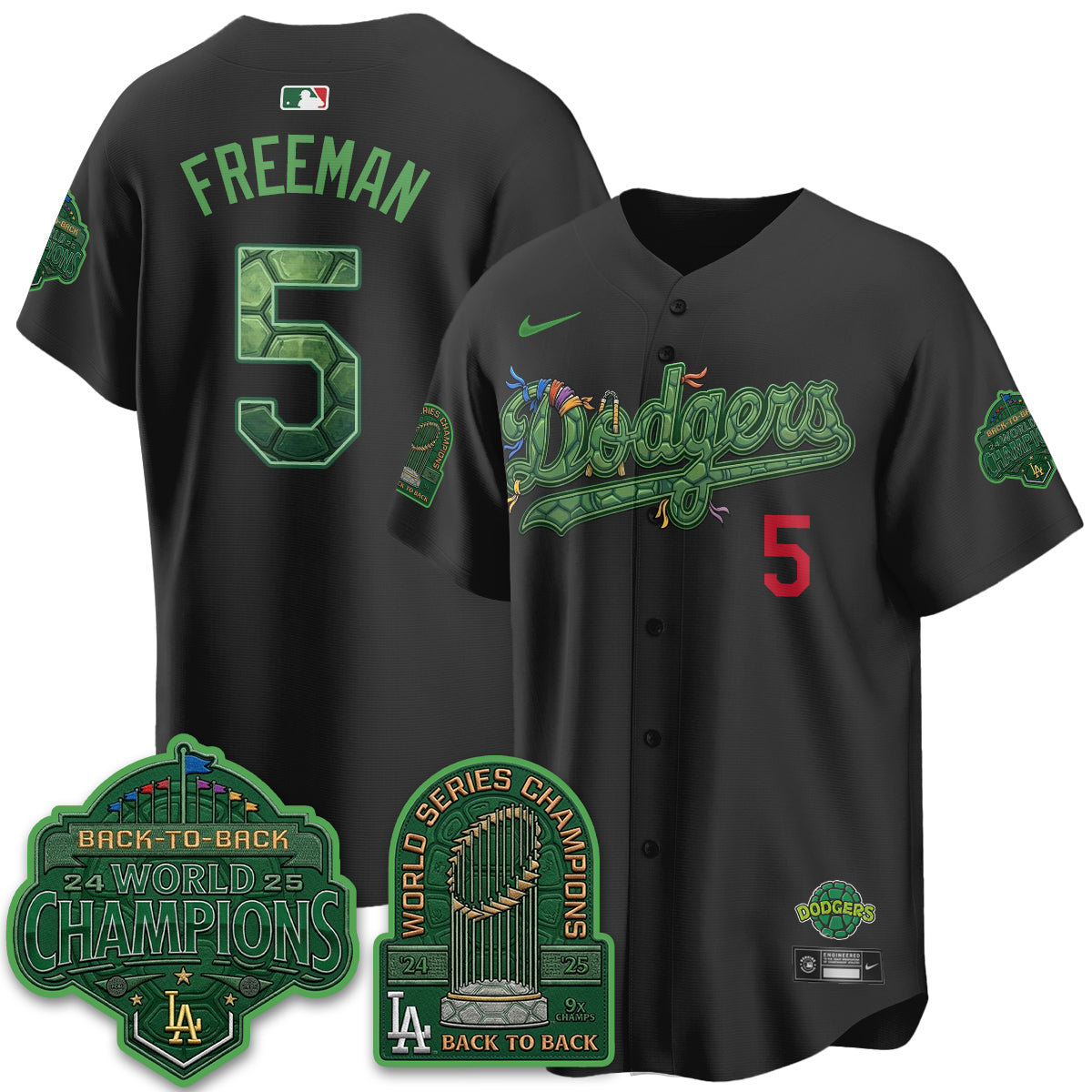 LAD x TMNT 2026 Vapor Jersey - Stitched-DTD