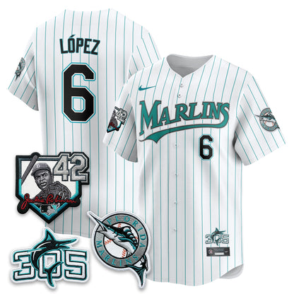 MIA 2026 Throwback Jackie Robinson New Era Vapor Limited Jersey - All Stitched-DTD