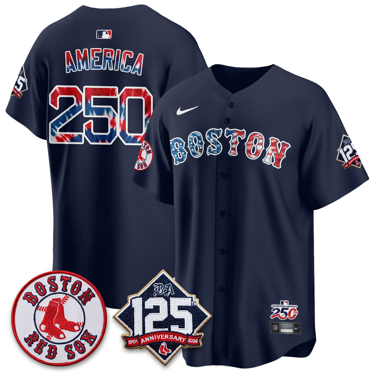 BOS Americana 2026 Vapor Limited Jersey - Stitched-DTD