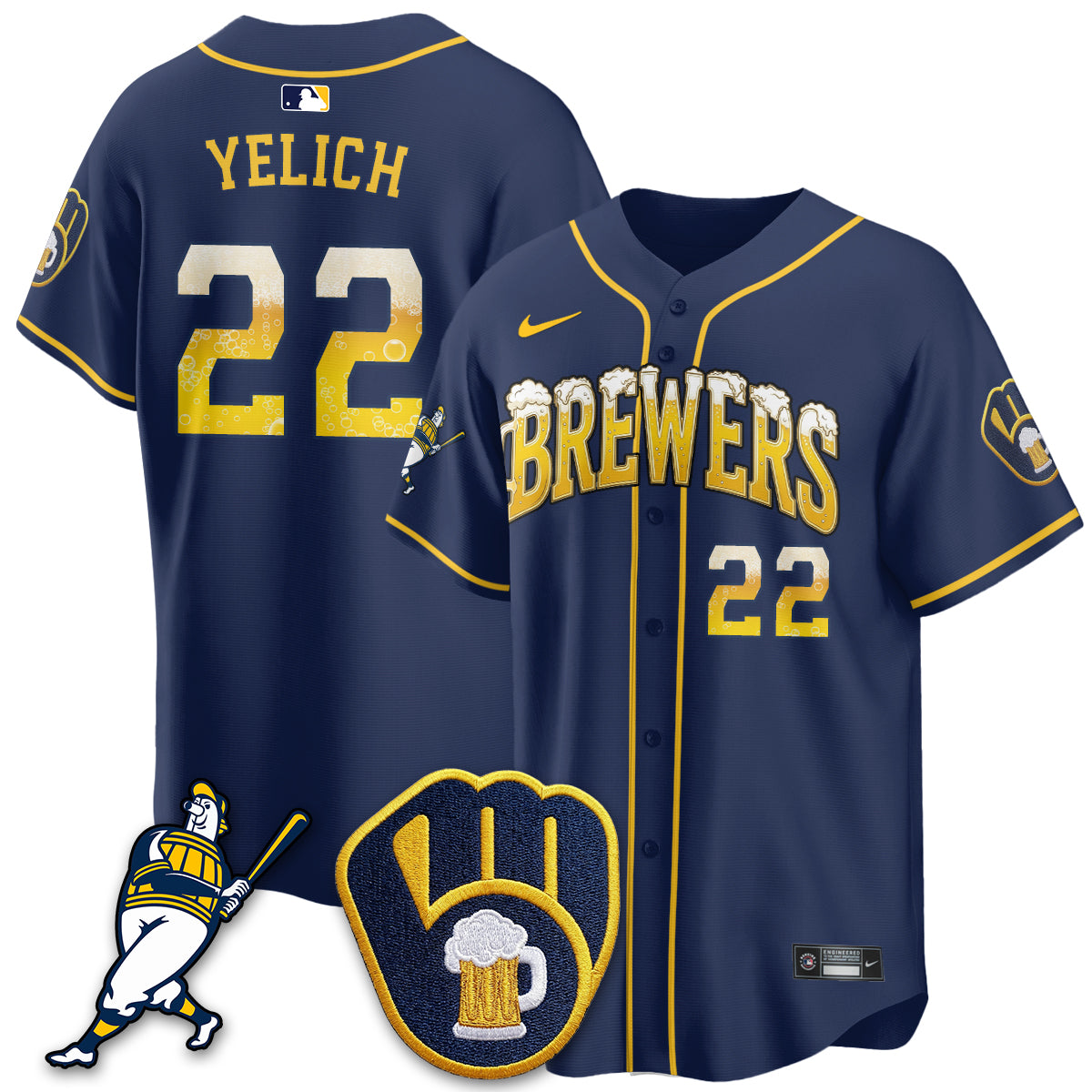 MIL "Pitcher & Pint" Edition Vapor Limited Jersey - Stitched-DTD