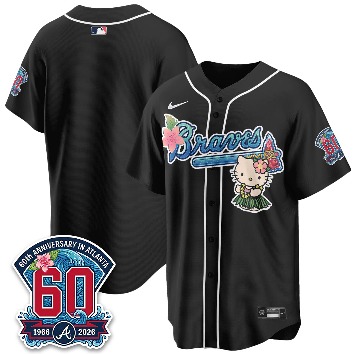 ATL x Meow Aloha Spirit Vapor Jersey - Stitched-DTD