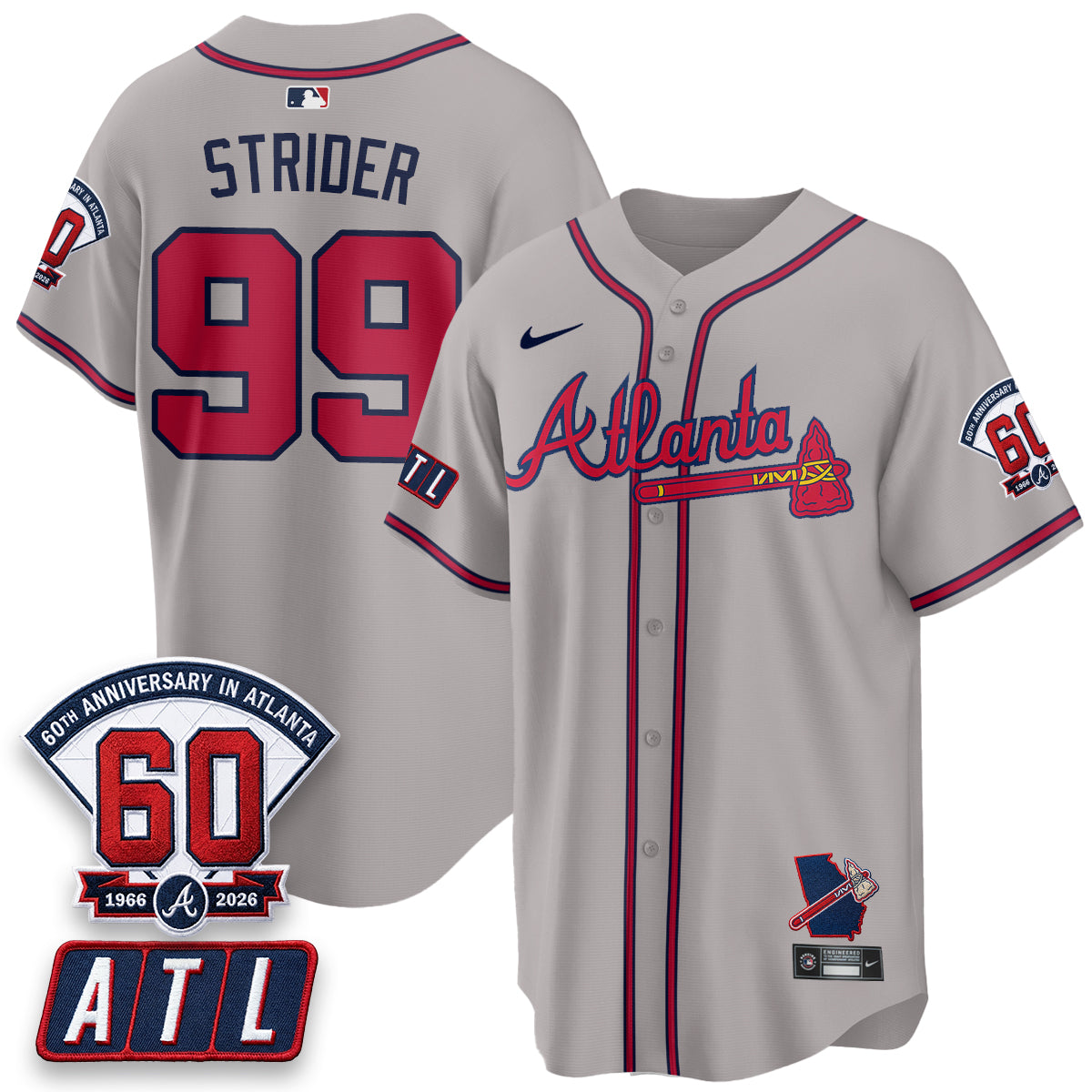 ATL 2026 60th Anniversary Vapor Limited Jersey - All Stitched-DTD