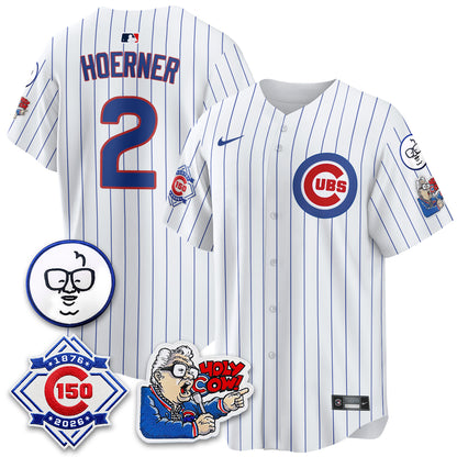 CHC 150th Anniversary Harry Caray Holy Cow Vapor Premier Limited Jersey - All Stitched V2-DTD