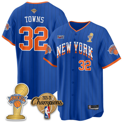 NYK 2026 NBA Champions Vapor Jersey - Stitched-DTD