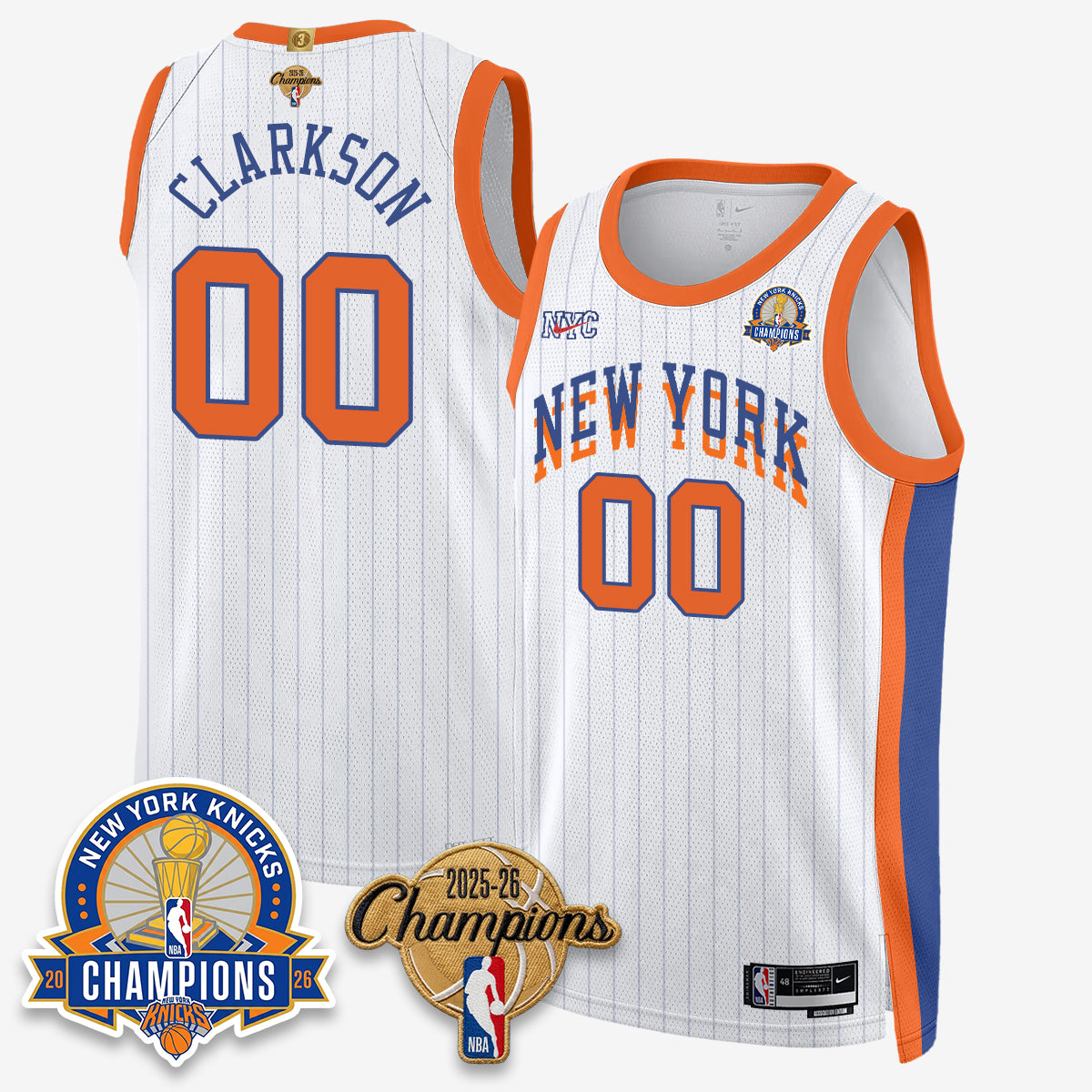 NYK 2026 Basketball Champions Special Edition Vapor Jersey V2- Stitched-DTD