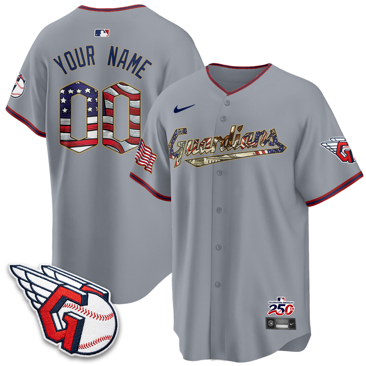 CLE 2026 Independence Day USA Vapor Custom Jersey - Stitched-DTD