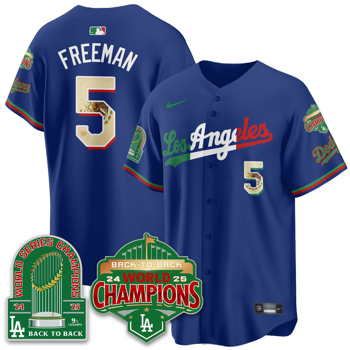 LAD Mexico Vapor Limited Jersey - 9x & B2B Champs - All Stitched-DTD