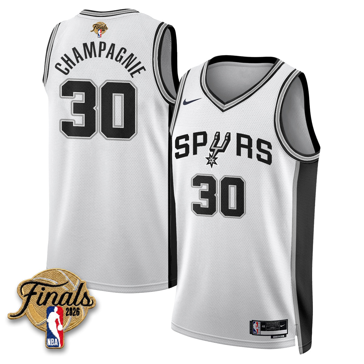 SAS 2026 NBA Western Conference Champions Vapor Jersey V2- Stitched-DTD