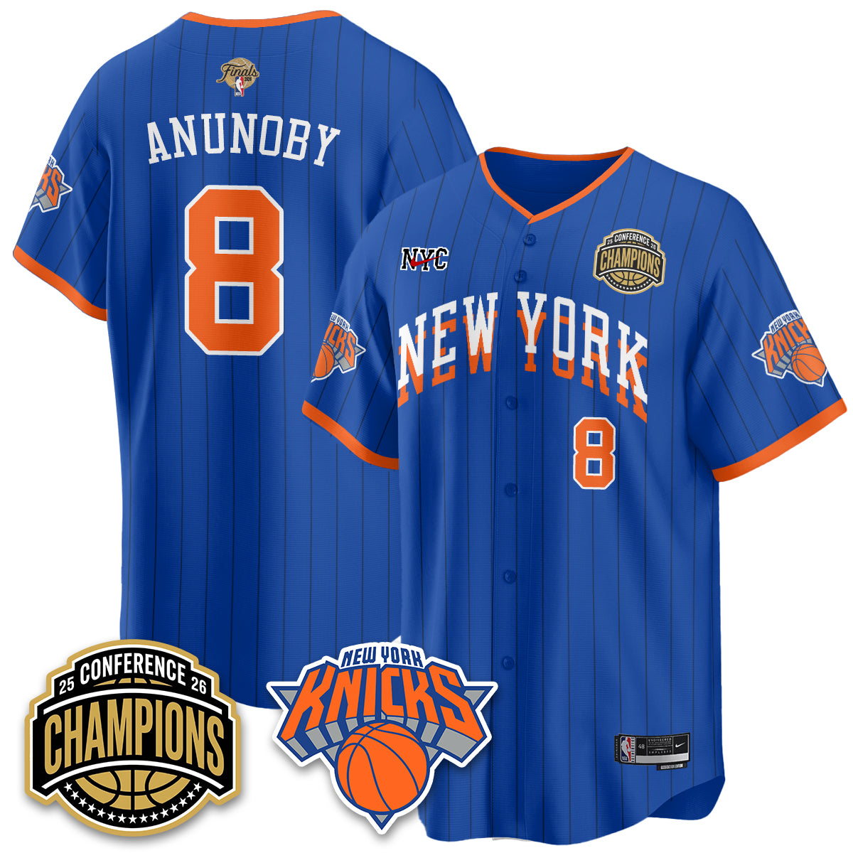 NYK 2026 NBA Finals Vapor City Edition Jersey V2- Stitched-DTD