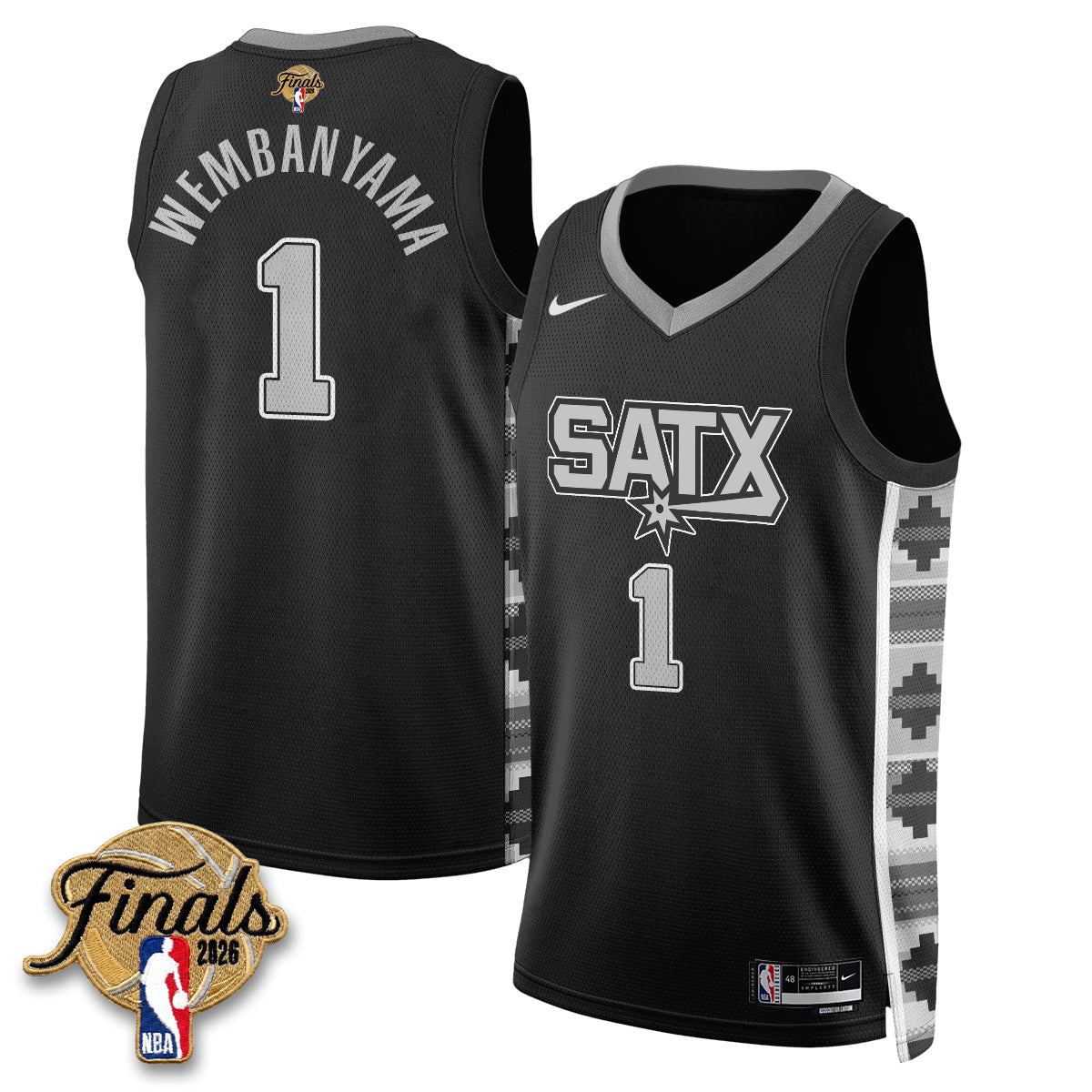 SAS 2026 NBA Western Conference Champions Vapor Jersey V2- Stitched-DTD