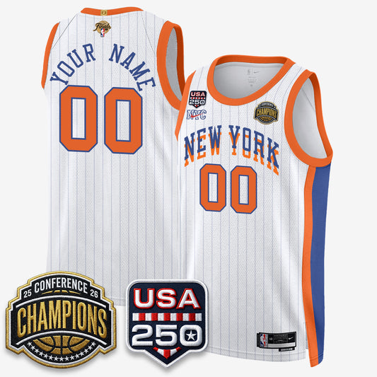 NYK 2026 NBA Eastern Conference Champions City Edition Custom Jersey V2- Stitched-DTD