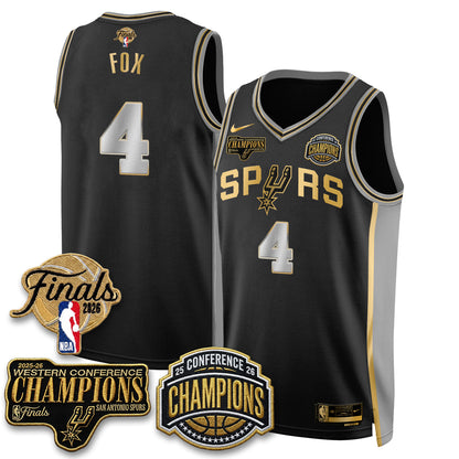 SAS 2026 NBA Western Conference Champions Vapor Special Edition Jersey - Stitched-DTD