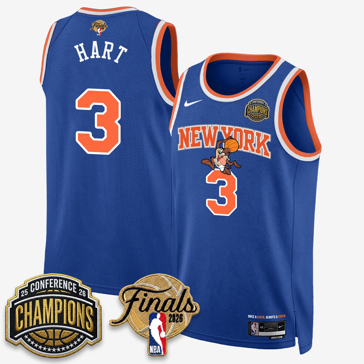 NYK 2026 NBA Eastern Conference Champions x Looney Tunes Vapor Jersey V2- Stitched-DTD