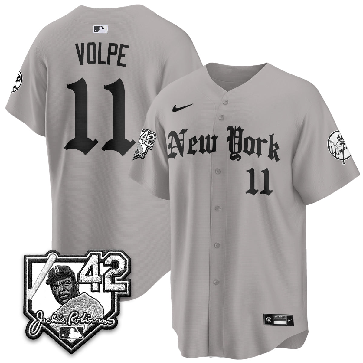 NYY 2026 Jackie Robinson Day Gothic Vapor Limited Jersey - All Stitched-DTD
