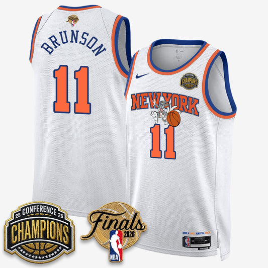 NYK 2026 NBA Eastern Conference Champions x Looney Tunes Vapor Jersey V2- Stitched-DTD