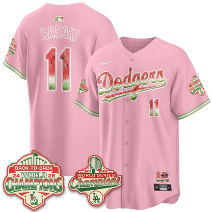 LAD National Watermelon Day Vapor Jersey - Stitched-DTD