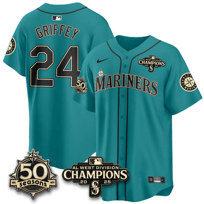 SEA Vapor Premier Limited Jersey - 50th Anniversary & AL West Division Champions - Steelheads Community Funds - All Stitched-DTD