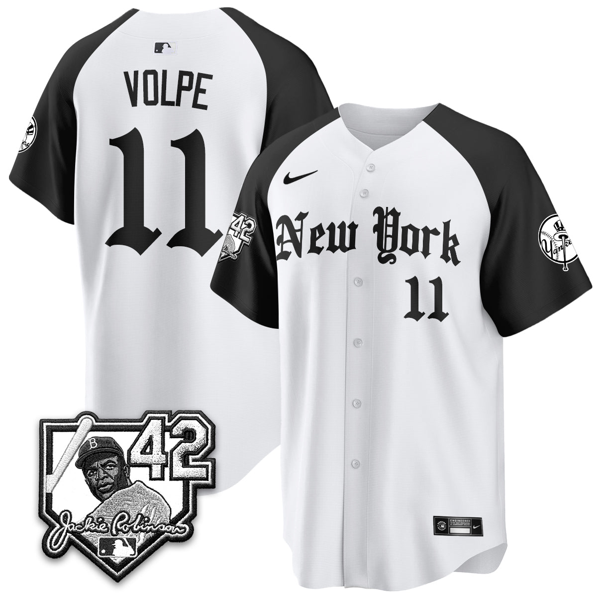 NYY 2026 Jackie Robinson Day Gothic Vapor Limited Jersey - All Stitched-DTD