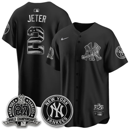 NYY Fourth of July USA Vapor Limited Jersey - Stitched-DTD