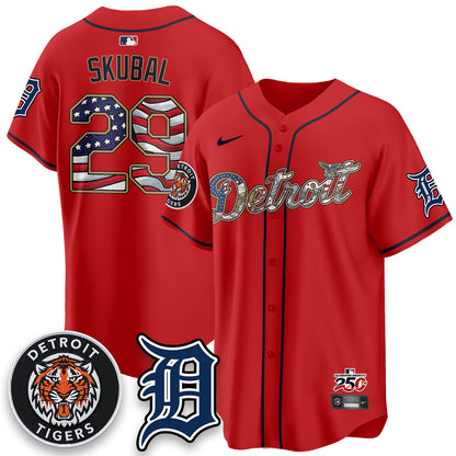 DET 2026 Independence Day USA Vapor Limited Jersey - Stitched-DTD