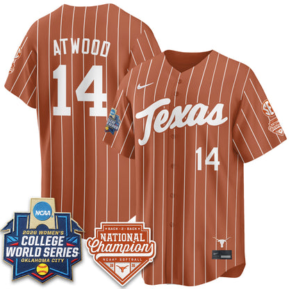 TEX Softball 2026 World Series (WCWS) Vapor Premier Limited Jersey - B2B Champs - All Stitched-DTD